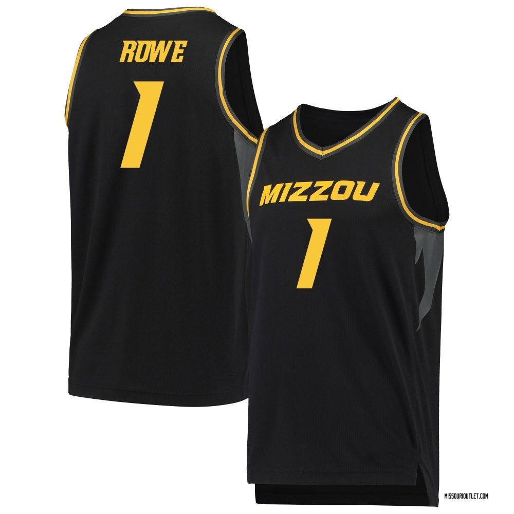 Men's Aaron Rowe Missouri Tigers Replica Basketball Jersey - Black