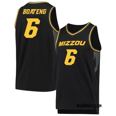 Men's Annor Boateng Missouri Tigers Replica Basketball Jersey - Black