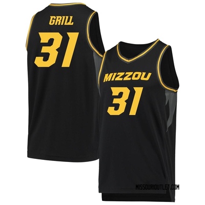 Men's Caleb Grill Missouri Tigers Replica Basketball Jersey - Black