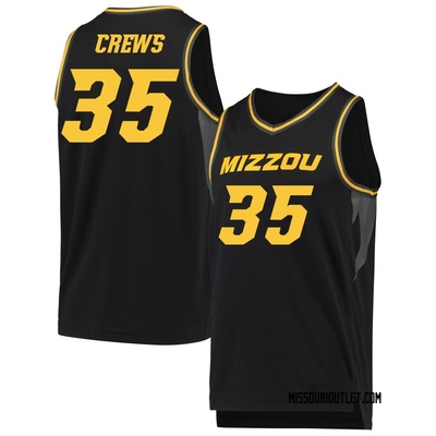 Men's Jacob Crews Missouri Tigers Replica Basketball Jersey - Black
