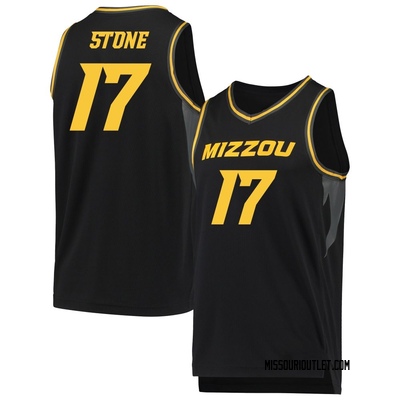 Men's Jayden Stone Missouri Tigers Replica Basketball Jersey - Black