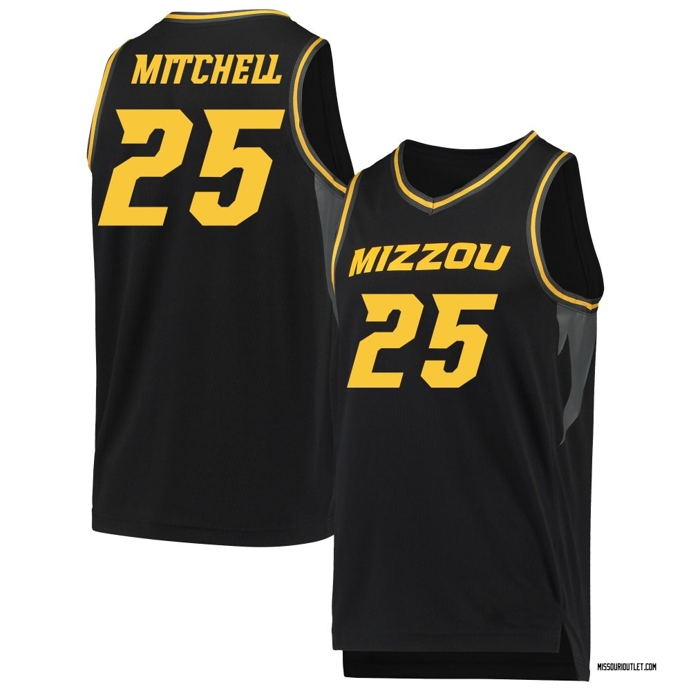 Men's Mark Mitchell Missouri Tigers Replica Basketball Jersey - Black