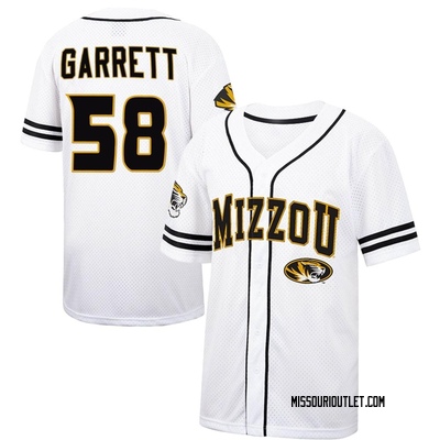 Men's Miles Garrett Missouri Tigers Replica Colosseum Free Spirited Baseball Jersey - White/Black