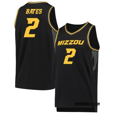 Men's Tamar Bates Missouri Tigers Replica Basketball Jersey - Black