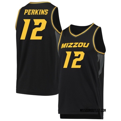 Men's Tony Perkins Missouri Tigers Replica Basketball Jersey - Black