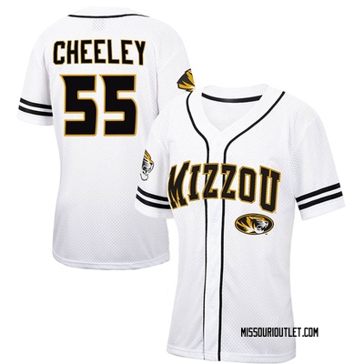 Women's Austin Cheeley Missouri Tigers Replica Colosseum Free Spirited Baseball Jersey - White/Black