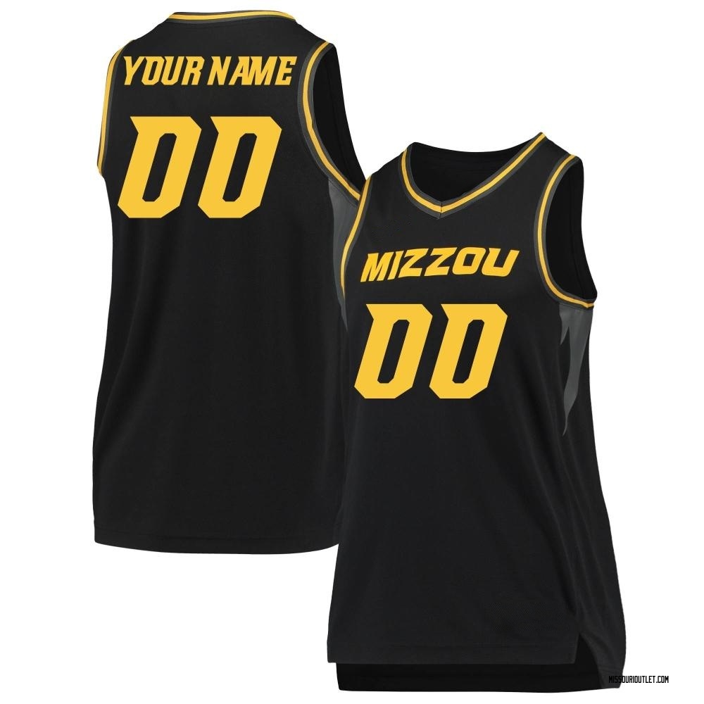Women's Custom Missouri Tigers Replica Basketball Jersey - Black