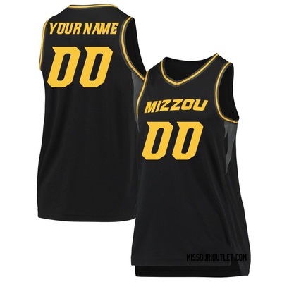 Women's Custom Missouri Tigers Replica Basketball Jersey - Black