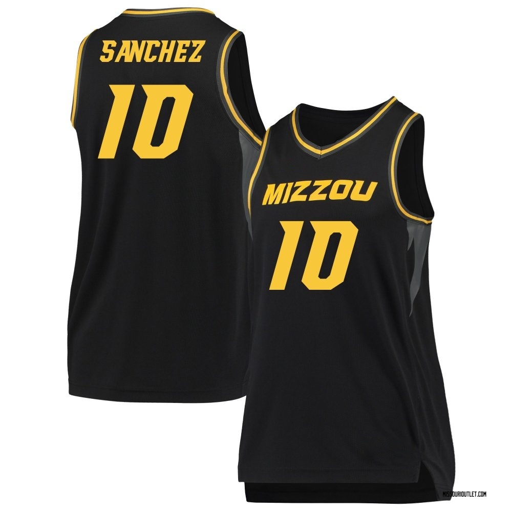 Women's Jeremy Sanchez Missouri Tigers Replica Basketball Jersey - Black