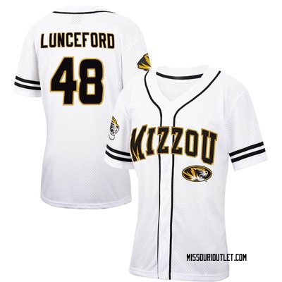 Women's Logan Lunceford Missouri Tigers Replica Colosseum Free Spirited Baseball Jersey - White/Black
