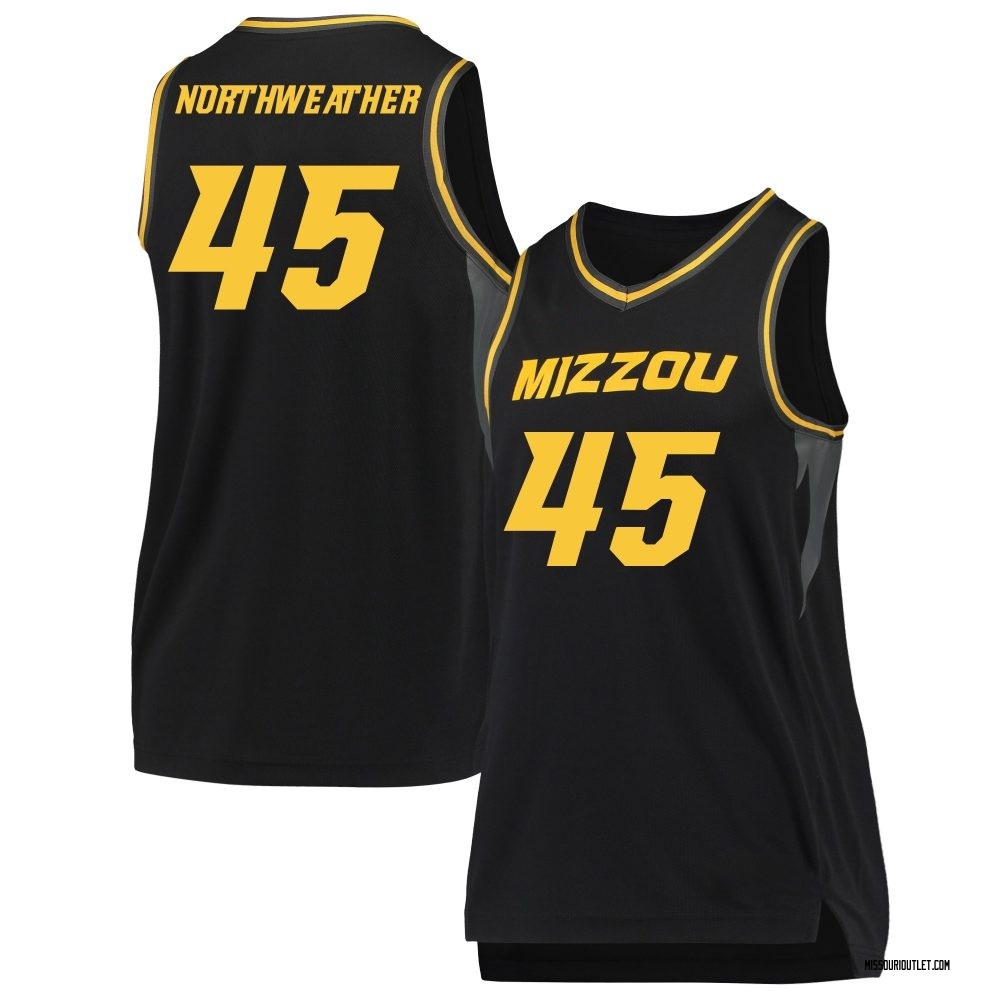 Women's Luke Northweather Missouri Tigers Replica Basketball Jersey - Black