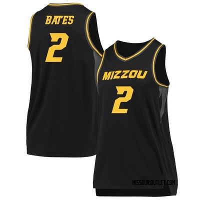 Women's Tamar Bates Missouri Tigers Replica Basketball Jersey - Black