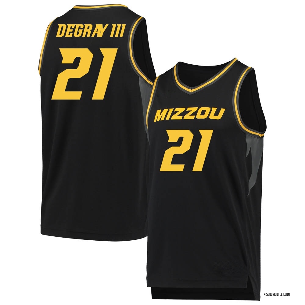 Youth Ronnie DeGray III Missouri Tigers Replica Basketball Jersey - Black