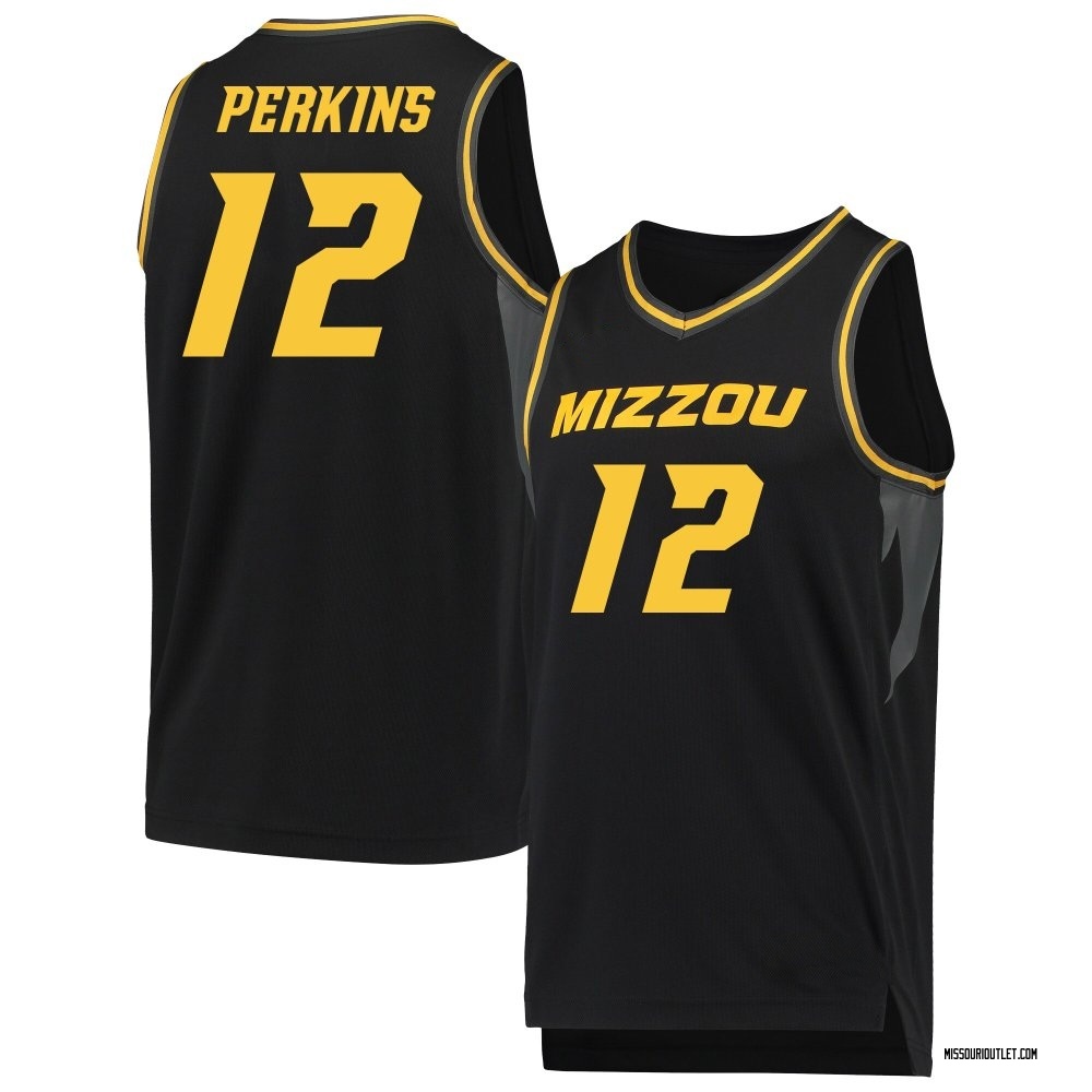 Youth Tony Perkins Missouri Tigers Replica Basketball Jersey - Black