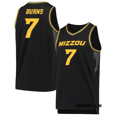 Youth Trent Burns Missouri Tigers Replica Basketball Jersey - Black